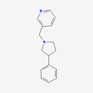 molecular formula C16H18N2 B2669721 3-[(3-Phenylpyrrolidin-1-yl)methyl]pyridine CAS No. 2034511-69-6