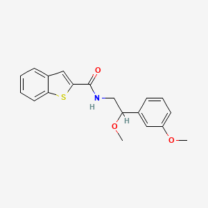molecular formula C19H19NO3S B2669812 N-[2-methoxy-2-(3-methoxyphenyl)ethyl]-1-benzothiophene-2-carboxamide CAS No. 1705713-21-8