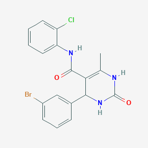 4-(3-bromophenyl)-N-(2-chlorophenyl)-6-methyl-2-oxo-1,2,3,4-tetrahydropyrimidine-5-carboxamide