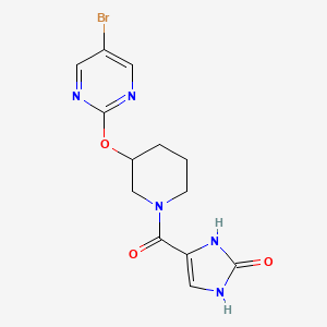 4-(3-((5-bromopyrimidin-2-yl)oxy)piperidine-1-carbonyl)-1H-imidazol-2(3H)-one
