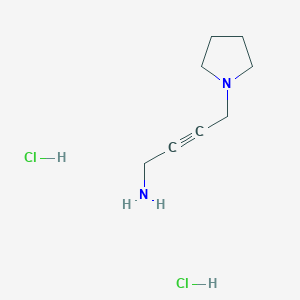 (4-Pyrrolidin-1-ylbut-2-yn-1-yl)amine dihydrochloride