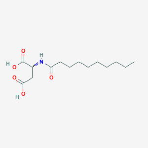 molecular formula C14H25NO5 B2669890 (2R)-2-decanamidobutanedioicacid CAS No. 1787337-85-2