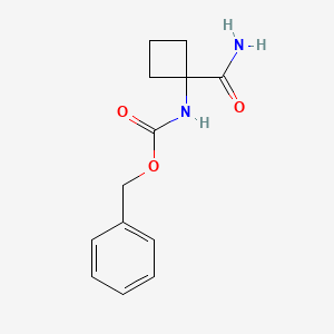 molecular formula C13H16N2O3 B2669917 Benzyl (1-carbamoylcyclobutyl)carbamate CAS No. 1936317-66-6
