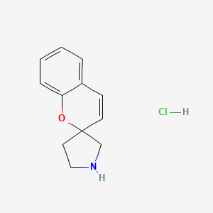 molecular formula C12H14ClNO B2669944 Spiro[chromene-2,3'-pyrrolidine] hydrochloride CAS No. 1047656-01-8
