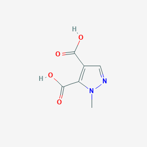 molecular formula C6H6N2O4 B2669947 1-methyl-1H-pyrazole-4,5-dicarboxylic acid CAS No. 10505-19-8