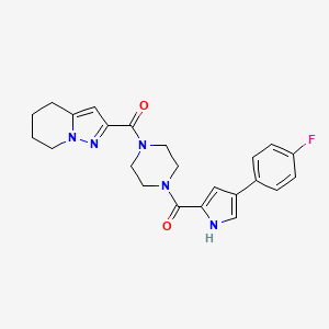 B2669978 (4-(4-fluorophenyl)-1H-pyrrol-2-yl)(4-(4,5,6,7-tetrahydropyrazolo[1,5-a]pyridine-2-carbonyl)piperazin-1-yl)methanone CAS No. 1904368-05-3