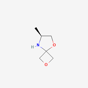 B2669980 (7S)-7-Methyl-2,5-dioxa-8-azaspiro[3.4]octane CAS No. 1556097-28-9