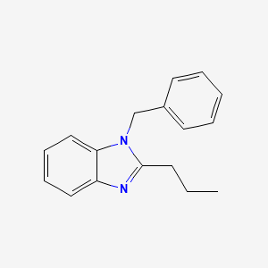 molecular formula C17H18N2 B2669996 1-benzyl-2-propyl-1H-1,3-benzodiazole CAS No. 95320-21-1