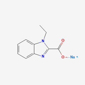 molecular formula C10H9N2NaO2 B2670015 Sodium 1-ethyl-1H-benzo[d]imidazole-2-carboxylate CAS No. 2197062-66-9
