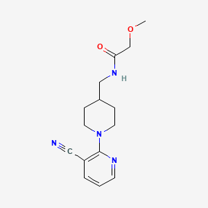 molecular formula C15H20N4O2 B2670043 N-((1-(3-cyanopyridin-2-yl)piperidin-4-yl)methyl)-2-methoxyacetamide CAS No. 1797952-75-0