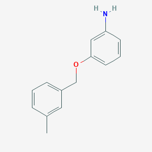 molecular formula C14H15NO B2670132 3-[(3-Methylphenyl)methoxy]aniline CAS No. 926230-91-3