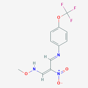 (E)-N-methoxy-2-nitro-3-[4-(trifluoromethoxy)phenyl]iminoprop-1-en-1-amine