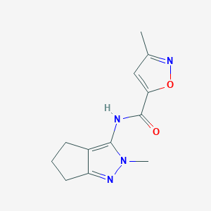 3-methyl-N-{2-methyl-2H,4H,5H,6H-cyclopenta[c]pyrazol-3-yl}-1,2-oxazole-5-carboxamide