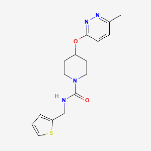4-((6-methylpyridazin-3-yl)oxy)-N-(thiophen-2-ylmethyl)piperidine-1-carboxamide