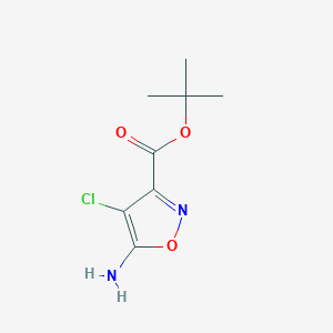 Tert-butyl 5-amino-4-chloro-1,2-oxazole-3-carboxylate