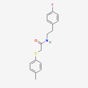 N-[2-(4-fluorophenyl)ethyl]-2-(4-methylphenylthio)acetamide