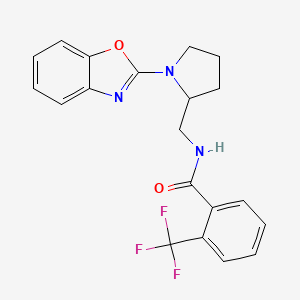 N-((1-(benzo[d]oxazol-2-yl)pyrrolidin-2-yl)methyl)-2-(trifluoromethyl)benzamide