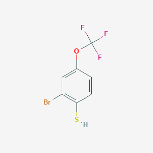 molecular formula C7H4BrF3OS B2670177 2-Bromo-4-(trifluoromethoxy)benzenethiol CAS No. 875143-35-4