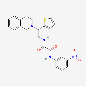 N1-(2-(3,4-dihydroisoquinolin-2(1H)-yl)-2-(thiophen-2-yl)ethyl)-N2-(3-nitrophenyl)oxalamide