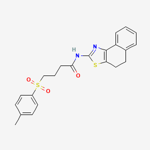 molecular formula C22H22N2O3S2 B2670223 N-(4,5-dihydronaphtho[1,2-d]thiazol-2-yl)-4-tosylbutanamide CAS No. 922850-70-2