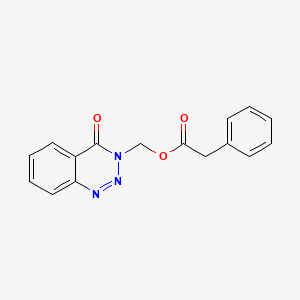 (4-Oxo-1,2,3-benzotriazin-3-yl)methyl 2-phenylacetate