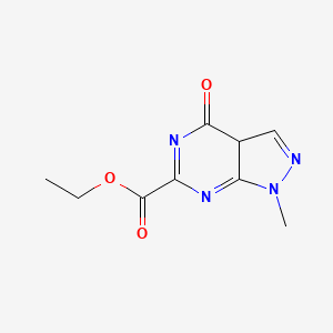 ethyl 1-methyl-4-oxo-3aH-pyrazolo[3,4-d]pyrimidine-6-carboxylate
