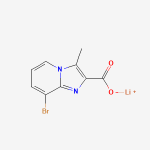 Lithium;8-bromo-3-methylimidazo[1,2-a]pyridine-2-carboxylate