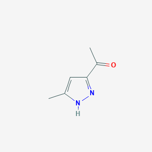 molecular formula C6H8N2O B2670252 1-(5-Methyl-1H-pyrazol-3-yl)ethanone CAS No. 17357-74-3