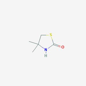 molecular formula C5H9NOS B2670270 4,4-dimethyl-1,3-thiazolidin-2-one CAS No. 1332631-03-4