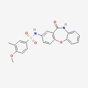 4-methoxy-3-methyl-N-(11-oxo-10,11-dihydrodibenzo[b,f][1,4]oxazepin-2-yl)benzenesulfonamide