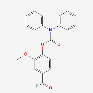 (4-formyl-2-methoxyphenyl) N,N-diphenylcarbamate