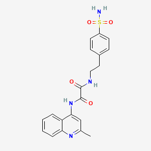 N1-(2-methylquinolin-4-yl)-N2-(4-sulfamoylphenethyl)oxalamide