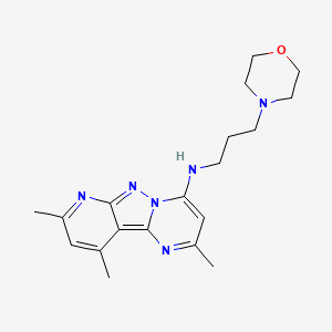 2,8,10-trimethyl-N-(3-morpholinopropyl)pyrido[2',3':3,4]pyrazolo[1,5-a]pyrimidin-4-amine