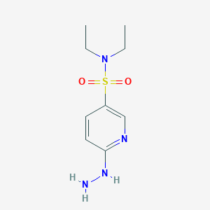 N,N-diethyl-6-hydrazinylpyridine-3-sulfonamide