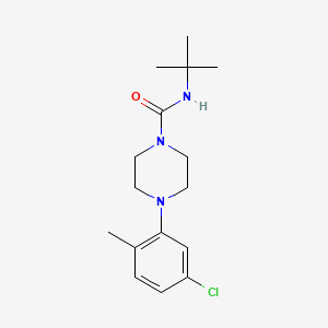 molecular formula C16H24ClN3O B2670476 N-tert-butyl-4-(5-chloro-2-methylphenyl)piperazine-1-carboxamide CAS No. 1023515-09-4