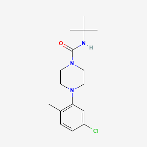 N-tert-butyl-4-(5-chloro-2-methylphenyl)piperazine-1-carboxamide