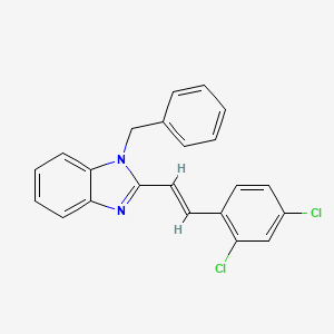 1-benzyl-2-(2,4-dichlorostyryl)-1H-1,3-benzimidazole