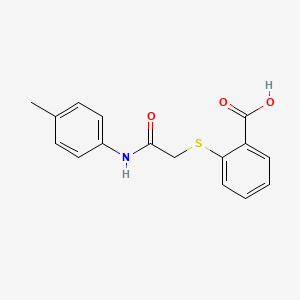 2-({[(4-Methylphenyl)carbamoyl]methyl}sulfanyl)benzoic acid