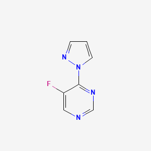 5-Fluoro-4-pyrazol-1-ylpyrimidine