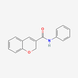 molecular formula C16H13NO2 B2670495 N-phenyl-2H-chromene-3-carboxamide CAS No. 338419-81-1