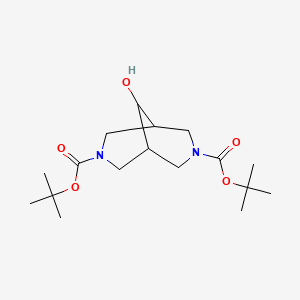 Di-tert-butyl 9-hydroxy-3,7-diaza-bicyclo[3.3.1]nonane-3,7-dicarboxylate