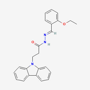 3-(9H-carbazol-9-yl)-N'-[(E)-(2-ethoxyphenyl)methylidene]propanehydrazide