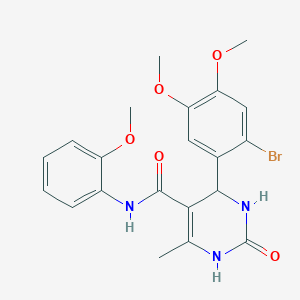 4-(2-bromo-4,5-dimethoxyphenyl)-N-(2-methoxyphenyl)-6-methyl-2-oxo-1,2,3,4-tetrahydropyrimidine-5-carboxamide