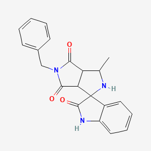 2,3-Dihydroindole-2-one-3-spiro-2'-(7'-benzyl-6',8'-dioxo-5-methyl-3,7-diazabicyclo[3.3.0]octane)