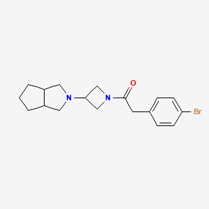 1-[3-(3,3a,4,5,6,6a-Hexahydro-1H-cyclopenta[c]pyrrol-2-yl)azetidin-1-yl]-2-(4-bromophenyl)ethanone