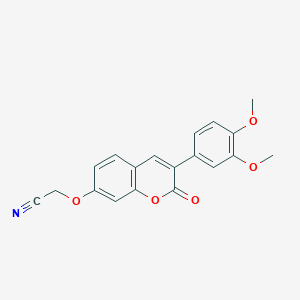 2-[3-(3,4-Dimethoxyphenyl)-2-oxochromen-7-yl]oxyacetonitrile