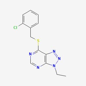 7-((2-chlorobenzyl)thio)-3-ethyl-3H-[1,2,3]triazolo[4,5-d]pyrimidine