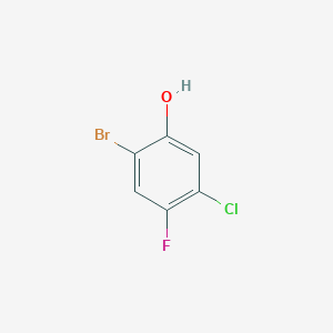 molecular formula C6H3BrClFO B2670519 2-Bromo-5-chloro-4-fluorophenol CAS No. 181288-96-0