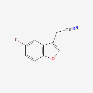 2-(5-Fluoro-1-benzofuran-3-yl)acetonitrile