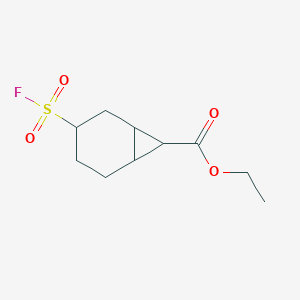Ethyl 3-(fluorosulfonyl)bicyclo[4.1.0]heptane-7-carboxylate